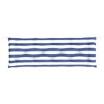 Coussins de banc de jardin lot de 2 rayures bleues et blanches – Image 3