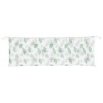 Coussins de banc de jardin lot de 2 motif de feuilles tissu – Image 3