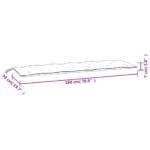 Coussins de banc de jardin lot de 2 blanc crème tissu Oxford – Image 7