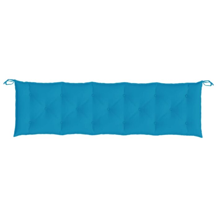 Coussins de banc de jardin lot de 2 bleu clair tissu Oxford – Image 4