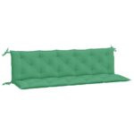 Coussins de banc jardin lot de 2 vert 180x50x7 cm tissu Oxford – Image 3