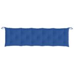 Coussins de banc jardin lot de 2 bleu 180x50x7 cm tissu Oxford – Image 4