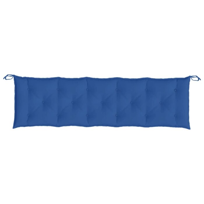 Coussins de banc jardin lot de 2 bleu 180x50x7 cm tissu Oxford – Image 4