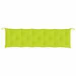 Coussins de banc de jardin lot de 2 vert vif tissu Oxford – Image 4