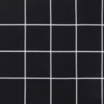 Coussins de banc de jardin lot de 2 motif à carreaux noir – Image 6
