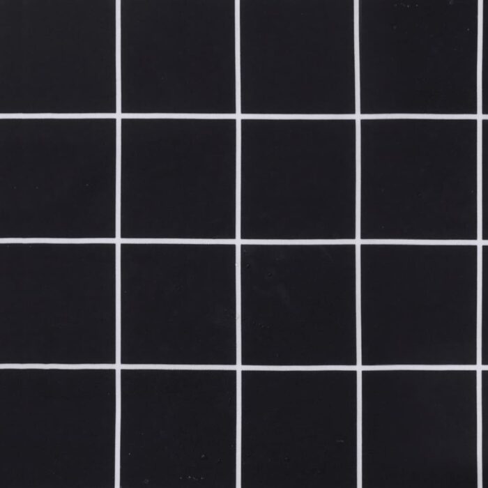 Coussins de banc de jardin lot de 2 motif à carreaux noir – Image 6