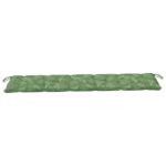 Coussins de banc jardin lot de 2 motif de feuilles tissu Oxford – Image 4