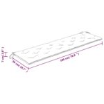 Coussins de banc de jardin lot de 2 turquoise tissu Oxford – Image 8