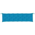 Coussins de banc de jardin lot de 2 bleu clair tissu Oxford – Image 3