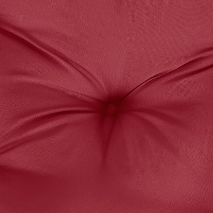 Coussins de banc de jardin lot de 2 rouge bordeaux tissu Oxford – Image 4
