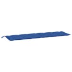 Coussins de banc jardin lot de 2 bleu 200x50x7 cm tissu Oxford – Image 2