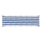 Coussins de banc de jardin lot de 2 rayures bleues et blanches – Image 3