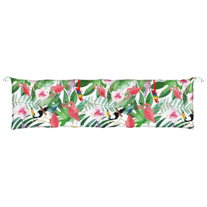 Coussins de banc de jardin lot de 2 multicolore 200x50x7 cm – Image 3
