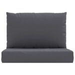 Coussins de palette lot de 2 anthracite tissu oxford – Image 2