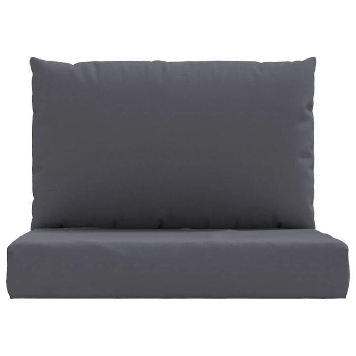 Coussins de palette lot de 2 anthracite tissu oxford – Image 2