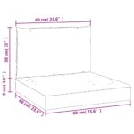 Coussins de palette lot de 2 gris tissu oxford – Image 8