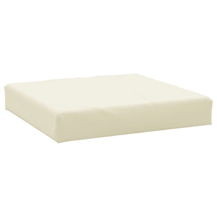 Coussins de palette lot de 2 blanc crème tissu oxford – Image 3