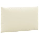 Coussins de palette lot de 2 blanc crème tissu oxford – Image 4