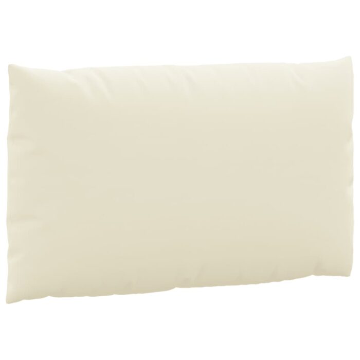 Coussins de palette lot de 2 blanc crème tissu oxford – Image 4