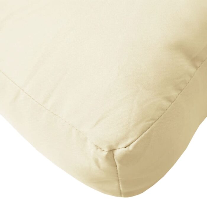 Coussins de palette lot de 2 blanc crème tissu oxford – Image 6