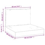 Coussins de palette lot de 2 blanc crème tissu oxford – Image 8