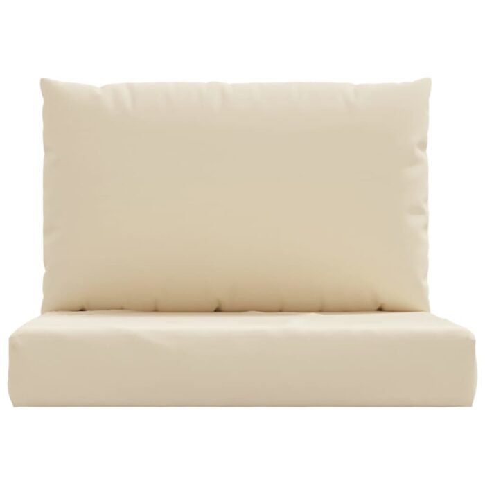 Coussins de palette lot de 2 beige tissu oxford – Image 2