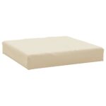 Coussins de palette lot de 2 beige tissu oxford – Image 3