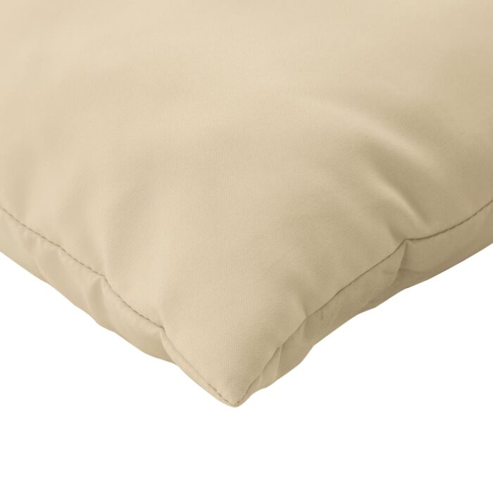 Coussins de palette lot de 2 beige tissu oxford – Image 5