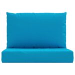Coussins de palette lot de 2 bleu clair tissu oxford – Image 2