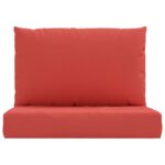 Coussins de palette lot de 2 rouge tissu oxford – Image 2