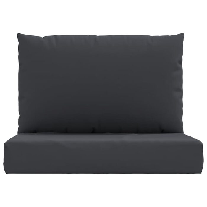 Coussins de palette lot de 2 noir tissu oxford – Image 2