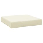 Coussins de palette lot de 3 blanc crème tissu oxford – Image 3