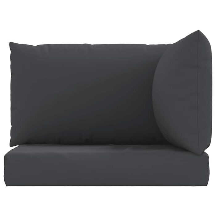 Coussins de palette lot de 3 noir tissu oxford – Image 2