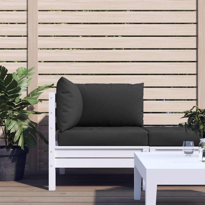 Coussins de palette lot de 3 noir tissu oxford – Image 1