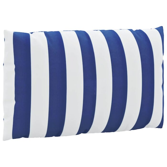 Coussins de palette lot de 3 rayures bleues/blanches – Image 3