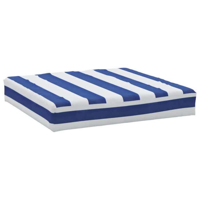 Coussins de palette lot de 3 rayures bleues/blanches – Image 4