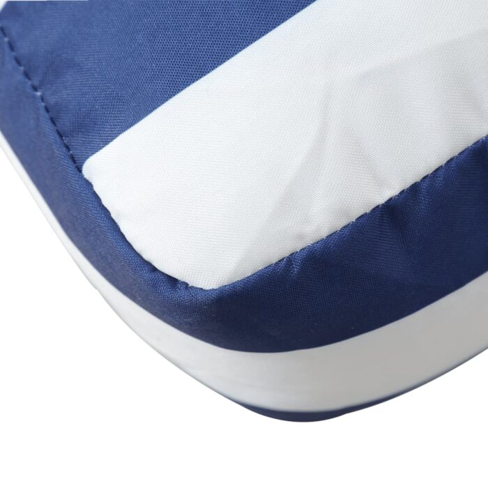 Coussins de palette lot de 3 rayures bleues/blanches – Image 5