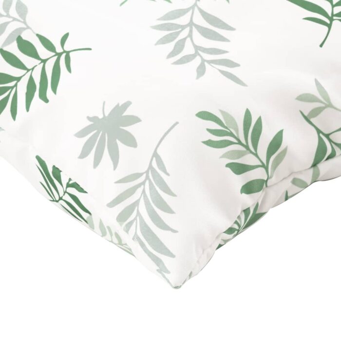 Coussins de palette 3 pcs motif de feuilles tissu Oxford – Image 6