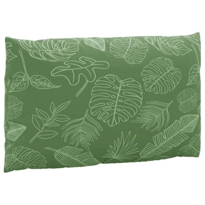 Coussins de palette 3 pcs motif de feuilles tissu Oxford – Image 3