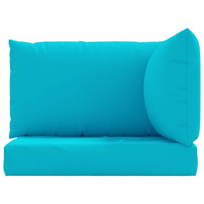 Coussins de palette lot de 3 turquoise tissu Oxford – Image 2