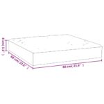 Coussin de palette crème 60x60x9,5 cm tissu oxford – Image 5