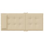 Coussins de chaise à dossier haut lot de 6 beige tissu oxford – Image 4