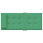 Coussins de chaise à dossier haut lot de 4 vert tissu oxford – Image 4