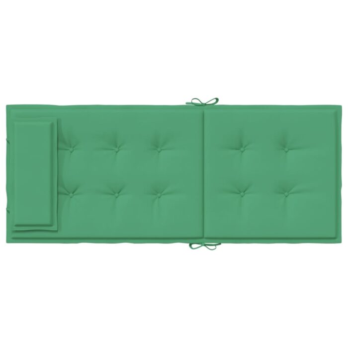 Coussins de chaise à dossier haut lot de 4 vert tissu oxford – Image 4