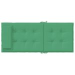 Coussins de chaise à dossier haut lot de 6 vert tissu oxford – Image 4