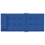 Coussins de chaise à dossier haut lot de 4 bleu royal – Image 4