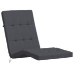 Coussins de chaise longue lot de 2 anthracite tissu oxford – Image 2