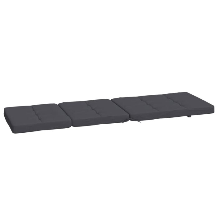 Coussins de chaise longue lot de 2 anthracite tissu oxford – Image 4