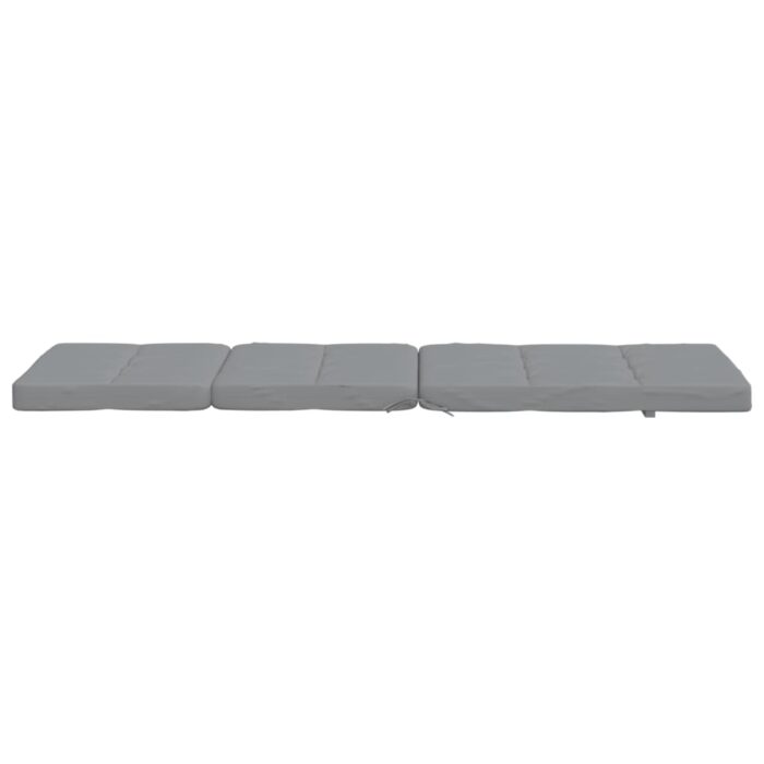 Coussins de chaise longue lot de 2 gris tissu oxford – Image 6