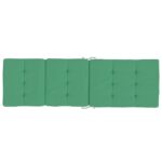 Coussins de chaise longue lot de 2 vert tissu oxford – Image 3